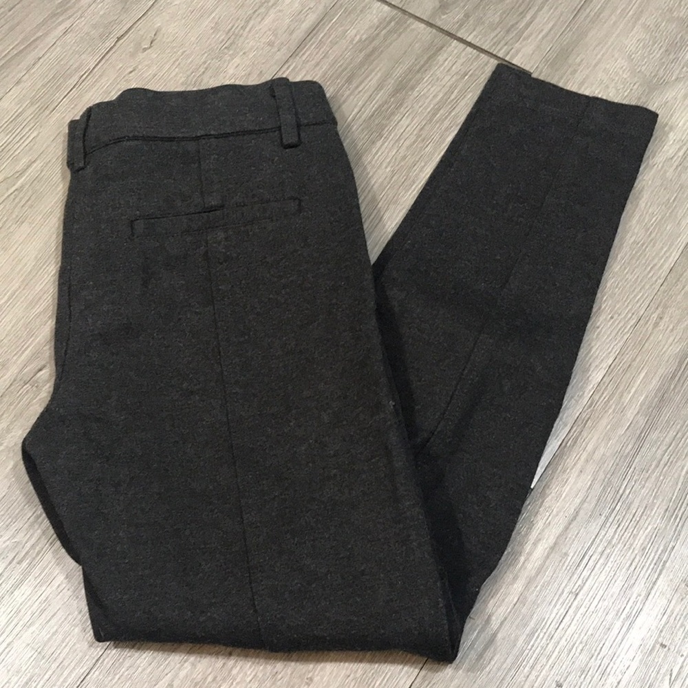 Mario Serrani Gray Ponte Stretch Knit Ankle Skinny Pants size S